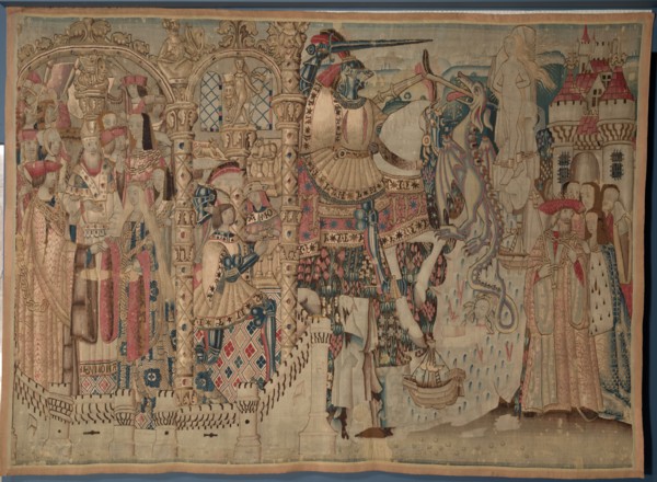 Story of Perseus and Andromeda, early 1500s. Netherlands, early 16th century. Tapestry weave: wool