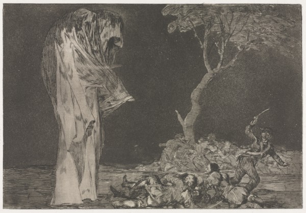 The Proverbs:  Folly of Fear, 1864. Francisco de Goya (Spanish, 1746-1828). Etching and aquatint