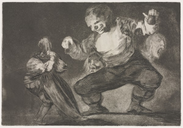 The Proverbs:  Simpleton, 1864. Francisco de Goya (Spanish, 1746-1828). Etching and aquatint