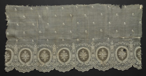 Embroidered Square, 19th century. Philippines, 19th century. Embroidery in ecru thread on pina