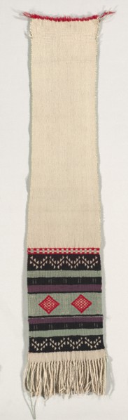 "Hopi Brocade" Style Dance Sash, c. 1880-1900. America, Native North American, Southwest, Pueblo