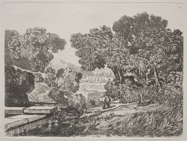 Liber Studiorum:  A Study, 1838. John Sell Cotman (British, 1782-1842). Etching