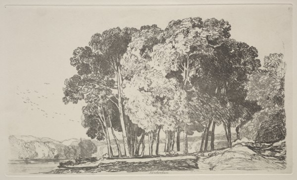Liber Studiorum:  Twickenham, 1838. John Sell Cotman (British, 1782-1842). Etching