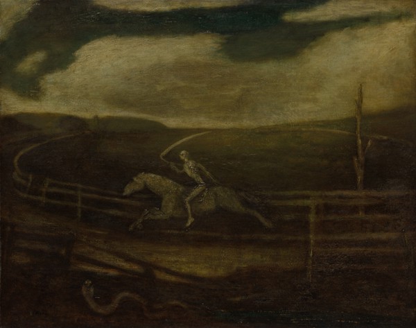The Race Track (Death on a Pale Horse), c. 1896-1908. Albert Pinkham Ryder (American, 1847-1917).