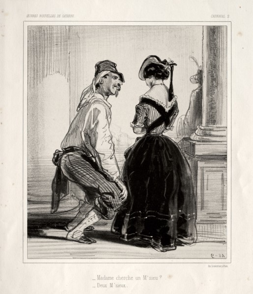 Carnaval. Paul Gavarni (French, 1804-1866). Lithograph
