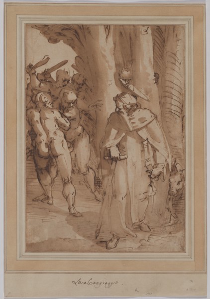 Temptation of Saint Anthony, late 1570s. Luca Cambiaso (Italian, 1527-1585). Pen and brown ink and