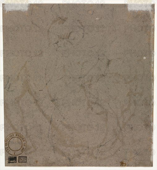 Sketch (verso), 1500s. Italy, 16th century. Brush and black wash; sheet: 15.7 x 14.8 cm (6 3/16 x 5