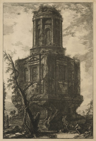 Views of Rome:  The Tomb, called La Connocchia, 1776. Giovanni Battista Piranesi (Italian,