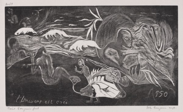 Noa Noa: L'Univers est créé (The Universe is Created), 1893-94. Paul Gauguin (French, 1848-1903).
