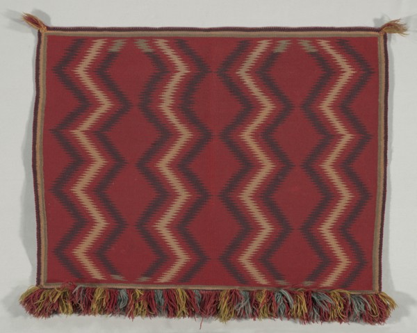 Germantown Eyedazzler Saddle Throw, c.1875. America, Native North American, Southwest, Navajo,