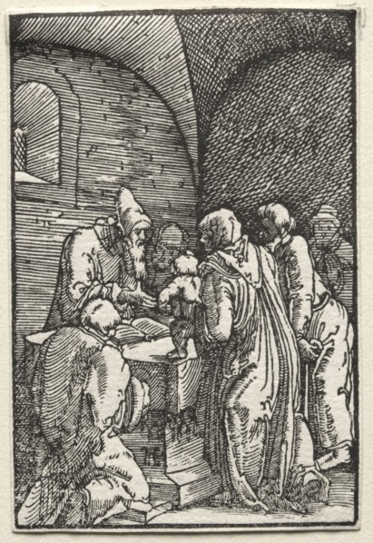 The Fall and Redemption of Man:  The Presentation of Christ in the Temple, c. 1515. Albrecht