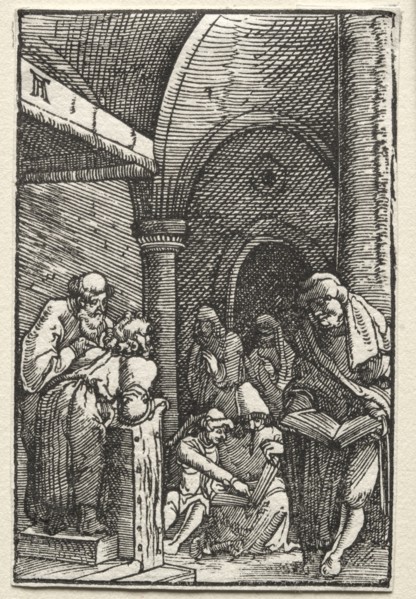 The Fall and Redemption of Man:  Christ Disputing with the Doctors, c. 1515. Albrecht Altdorfer