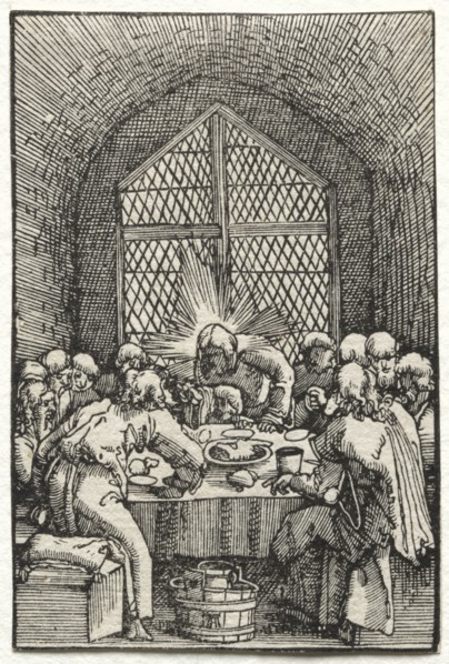 The Fall and Redemption of Man:  The Last Supper, c. 1515. Albrecht Altdorfer (German, c.