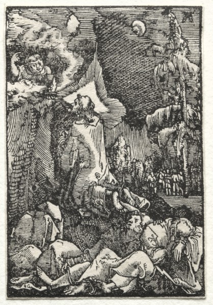 The Fall and Redemption of Man:  Chirst on the Mount of Olives, c. 1515. Albrecht Altdorfer