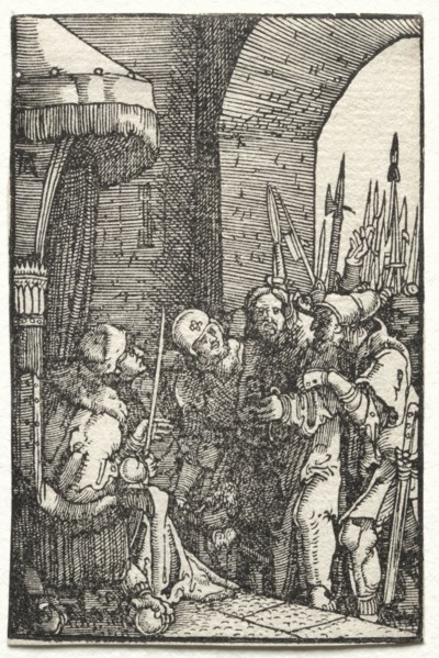 The Fall and Redemption of Man:  Christ before Pilate, c. 1515. Albrecht Altdorfer (German, c.