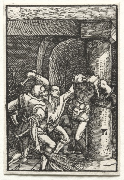 The Fall and Redemption of Man:  Flagellation  of Christ, c. 1515. Albrecht Altdorfer (German, c.