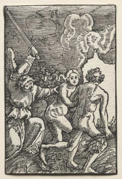 The Fall and Redemption of Man:  The Expulsion from Eden, c. 1515. Albrecht Altdorfer (German, c.