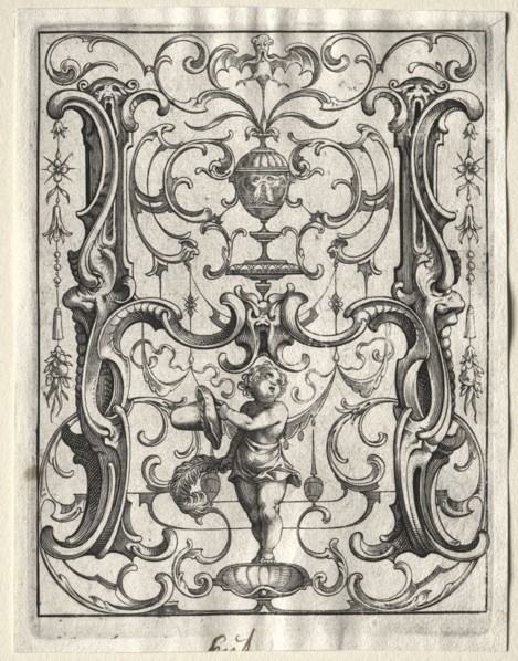 New ABC Booklet:  H, 1627. Lucas Kilian (German, 1579-1637). Engraving