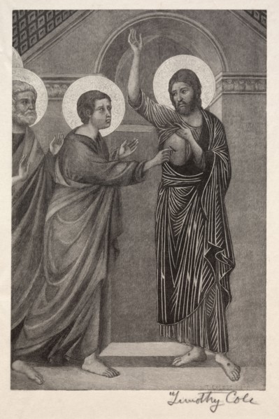 3: Old Italian Masters:  The Incredulity of St. Thomas, 1888-1892. Timothy Cole (American,