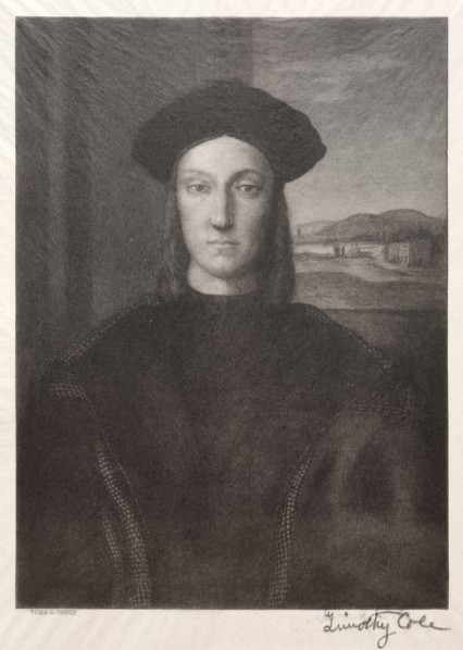 Old Italian Masters:  Guidobaldo di Montefeltro, Duke of Urbino, 1888-1892. Timothy Cole (American,