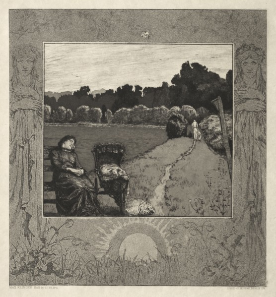 Child, from On Death, Part I, Opus XI (Kind, Vom Tode, Erster Teil, Opus XI), 1889. Max Klinger