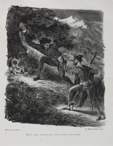 Faust: Tragédie de M. de Goethe, translated into French by Albert Stapfer.: Illustrations for