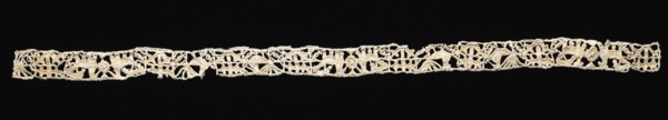 Needlepoint (Reticella) Lace Fragment, early 17th century. Italy, early 17th century. Lace,