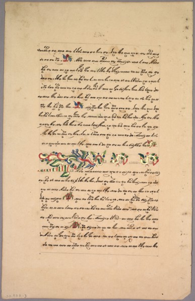 Page from Ramayana, 1800s. Java, 19th century. Ink on paper; overall: 32.6 x 21 cm (12 13/16 x 8