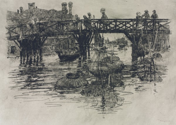 San Pietro in Castello, Venice, 1883. Frank Duveneck (American, 1848-1919). Etching