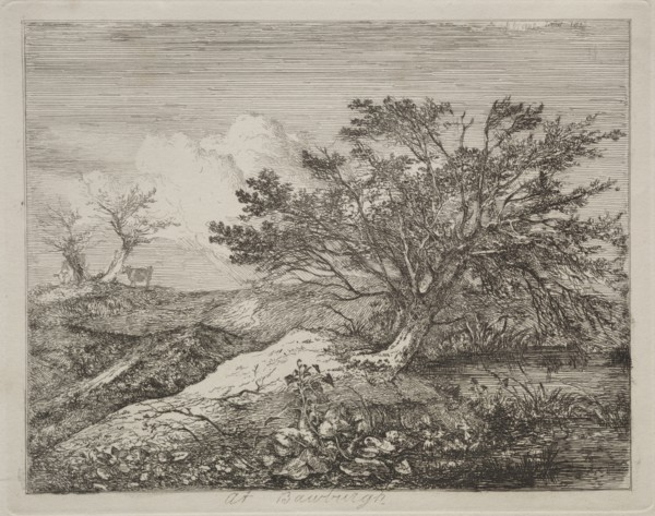 At Bawburgh, 1813. John Crome (British, 1768-1821). Etching
