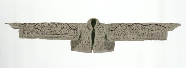 Jacket, c. 1800s. Macedonia or Albania, 19th century. Velvet; metallic embroidery; overall: 30.5 x