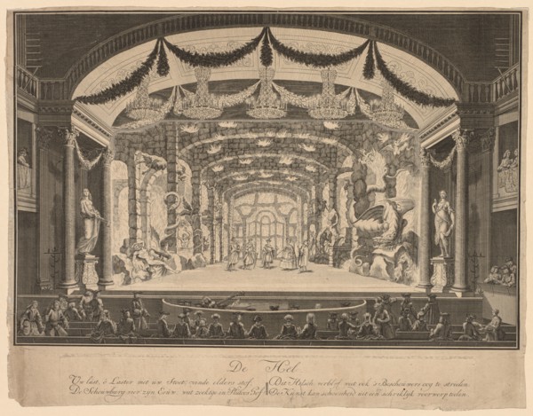 Inferno, 1700s(?). Netherlands(?), 18th century (?). Etching (2 plates, one in center with main