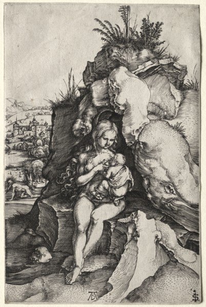 The Penance of St. John Chrysostom, c. 1497. Albrecht Dürer (German, 1471-1528). Engraving
