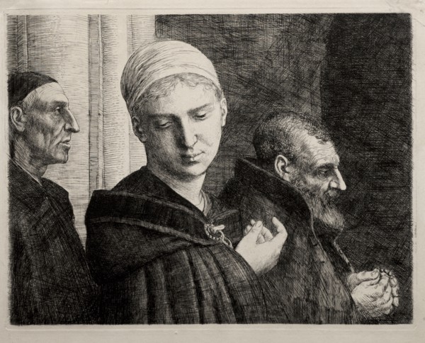 The Baptism, 1870. Alphonse Legros (French, 1837-1911). Etching