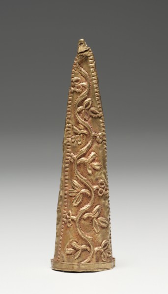 Jewelry, 1800s. Guinea Coast, Ghana, Asante, 19th century. Cast gold, hammered; overall: 8.7 cm (3