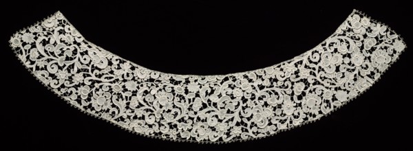 Needlepoint (Venetian Raised Point) Lace Collar, 17th century. Italy, Venice, 17th century. Lace,