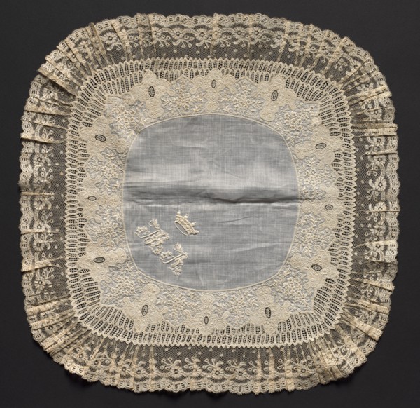 Embroidered Handkerchief, second half of 19th century. Switzerland, second half of 19th century.