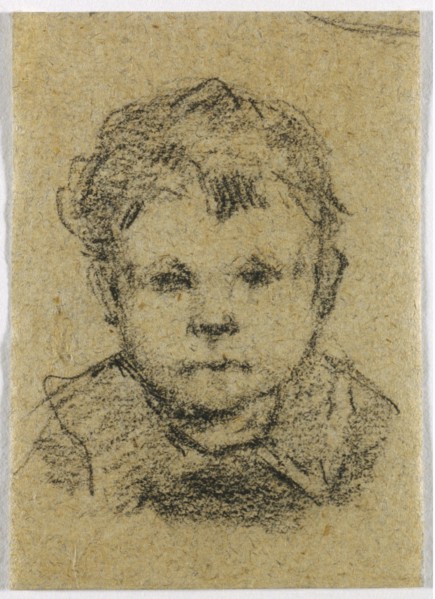Emil Gauguin as a Child, Wearing a Collared Shirt, c. 1875-1876. Paul Gauguin (French, 1848-1903).