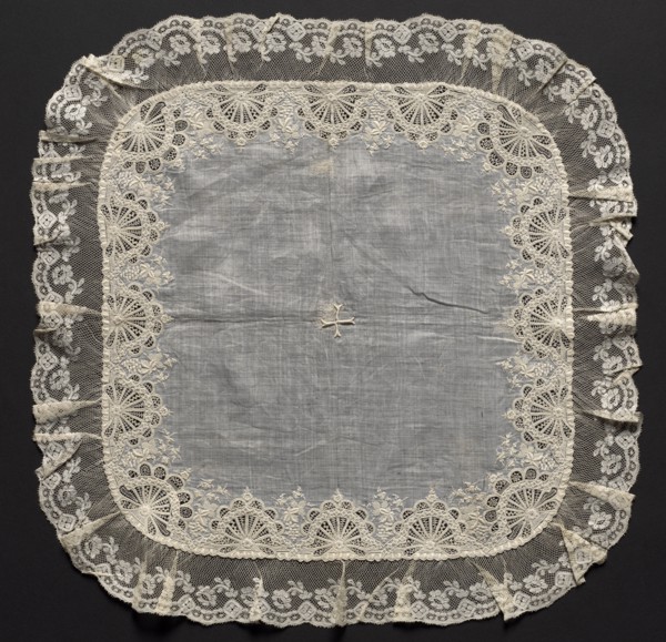 Embroidered Handkerchief, second half of 19th century. Switzerland, second half of 19th century.