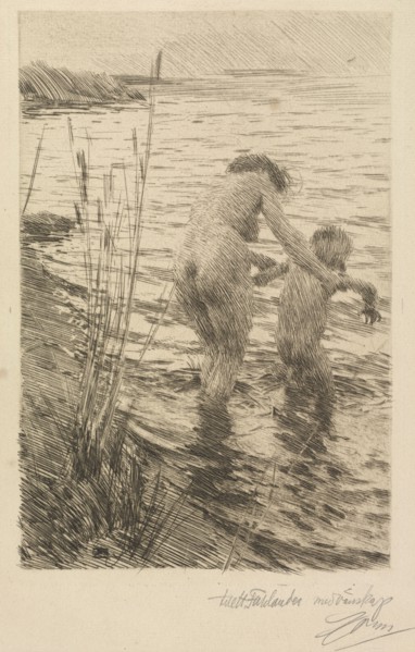 Première, 1890. Anders Zorn (Swedish, 1860-1920). Etching and drypoint
