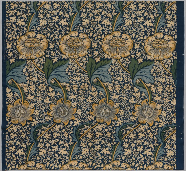 Kennet, c 1920. William Morris (British, 1834-1896). Plain weave cotton, printed; overall: 90.2 x