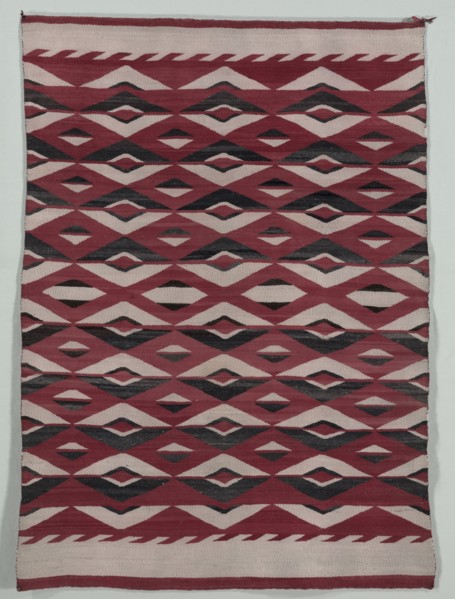 Diamond Network Style Rug, c. 1890-1900. America, Native North American, Southwest, Navajo,
