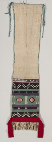 "Hopi Brocade" style Dance Sash, c. 1880-1900. America, Native North American, Southwest, Pueblo
