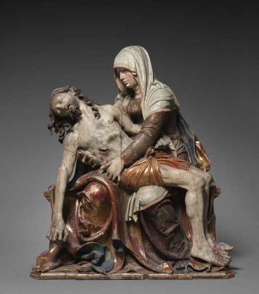 Vesperbild (Pietà), c. 1515-1520. Master of Rabenden (German). Lindenwood, polychromed and gilded ;