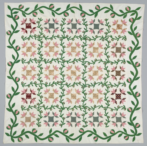 Quilt Cover, c. 1857. America, 20th century. Pieced cotton; average: 214.6 x 208.3 cm (84 1/2 x 82