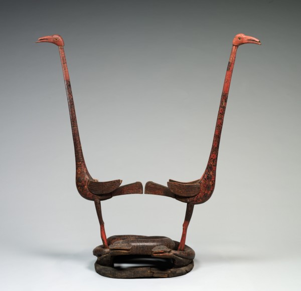 Cranes and Serpents, 475-221 BC. China, reportedly from Hunan province, Changsha, Warring States