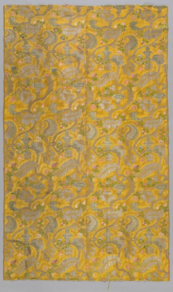 Table Cover, late 1600s - early 1700s. Italy, Venice, late 17th-early 18th century. Satin weave,
