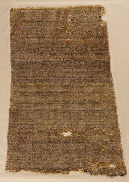Fragment with star and cross design from the tomb of Don Felipe, 1200-1274. Spain, probably Almeria