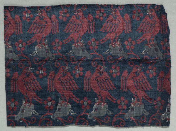 Velvet Fragment, 1375-1399. Italy, last quarter of 14th century. Velvet; silk; overall: 20.3 x 26.7