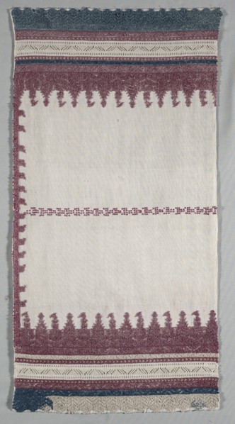 Embroidered Pillow Case, 19th century. Morocco, Salé, 19th century. Embroidery: silk on cotton